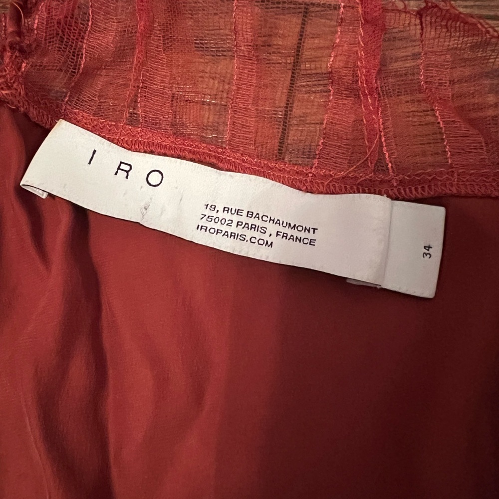Orange Satin and Lace Camisole - Picture 3 of 4